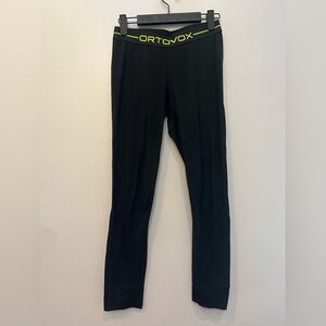 Ortovox Women’s Black Wool Blend Leggings - Medium